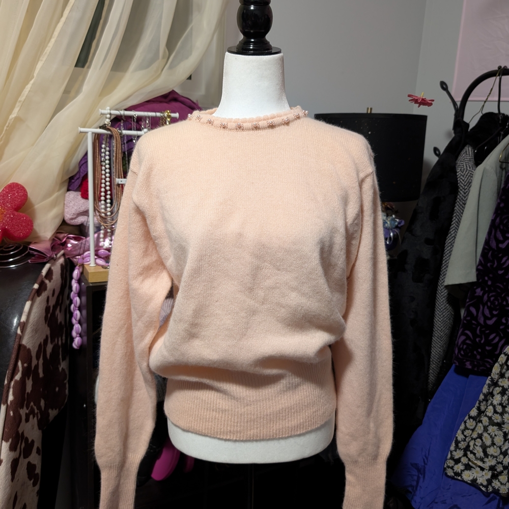 Vintage Lambs Wool And Angora Sweater